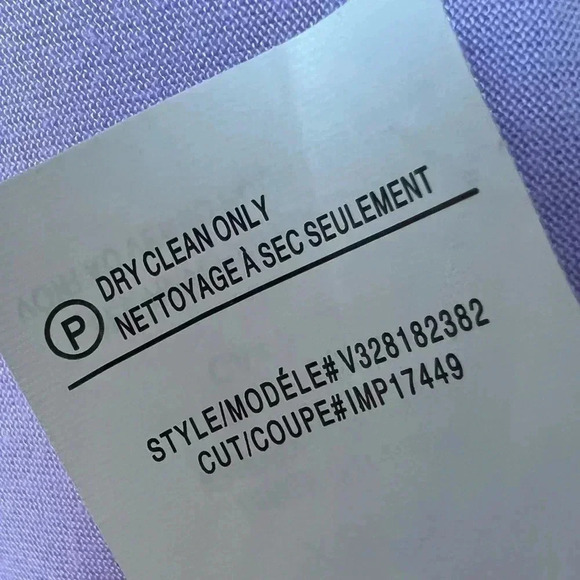 VINCE | Silk Mixed-Media Long-Sleeve Shirt | Lilac Waterlily | XS - Picture 10 of 10